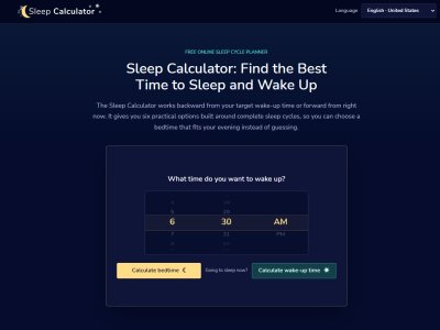 Sleep Calculator