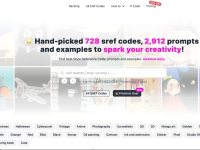Midjourney Prompts, SREF Codes Library and Examples
