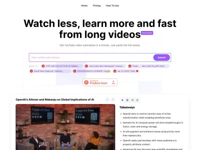 Summarize-Youtube Video Summarizer