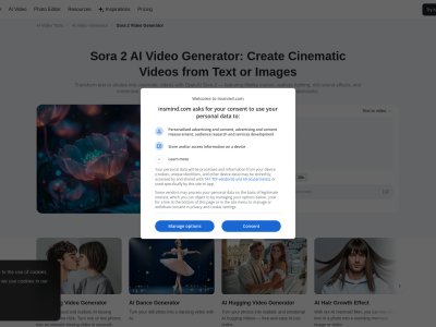 Sora 2 AI Video Generator – Text & Image to Video Online by insMind