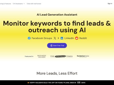 Devi | AI Social Media Leads Monitoring and Outreach Tool
