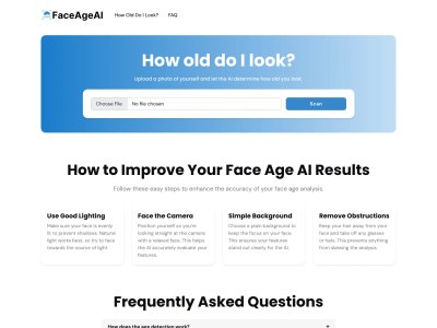 Face Age AI