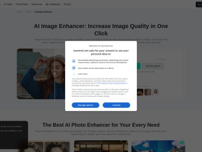 insMind AI Image Enhancer