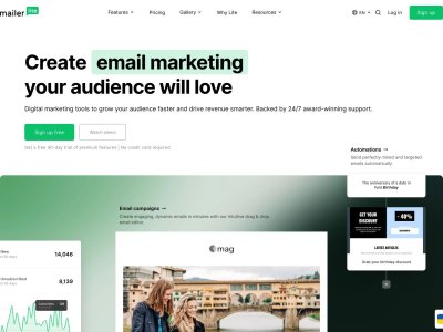MailerLite AI Drag & Drop Editor