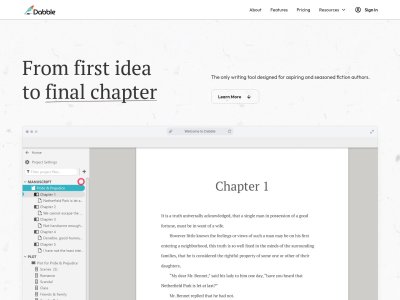 Dabble Book Writing Software