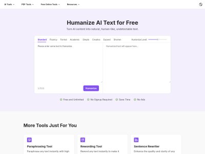 Toolsmart Free Humanize AI