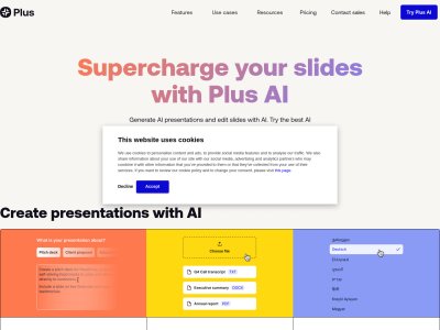 Plus AI Presentation Maker