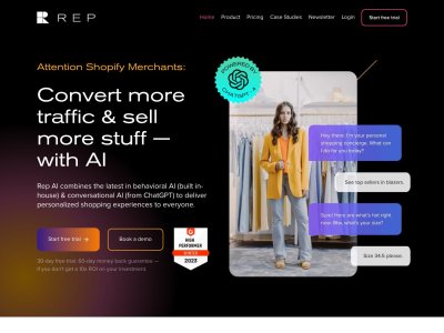 Rep AI: Sales Concierge for eCommerce