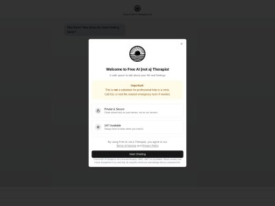 Free AI (not a) Therapist