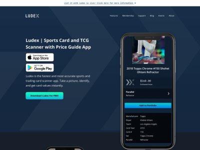 Ludex | Sports Card and TCG Scanner with Price Guide App