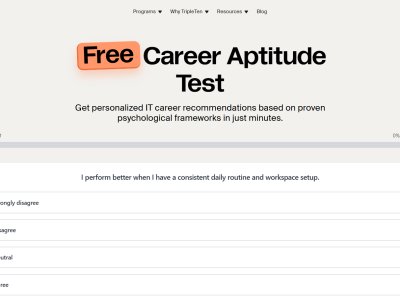 TripleTen Career Aptitude Test