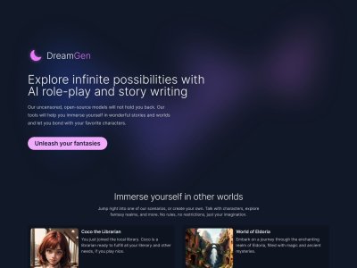 DreamGen: AI role-play & story-writing