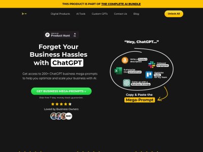 200+ ChatGPT Mega-Prompts for Business