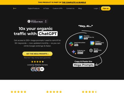 200+ ChatGPT Mega-Prompts for SEO