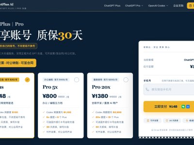 ChatGPT Plus / Pro 代充值