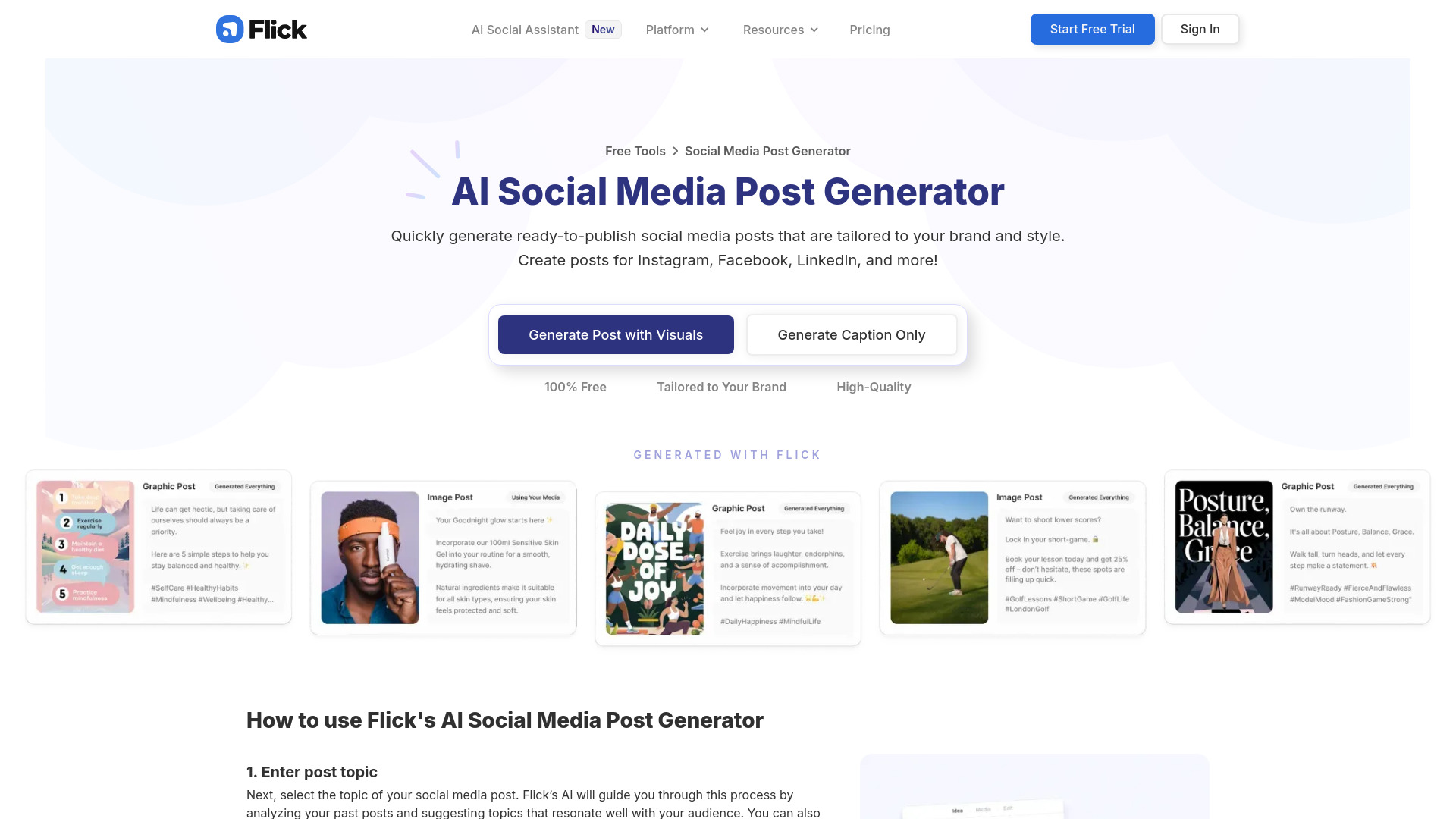 AI Social Post Generator