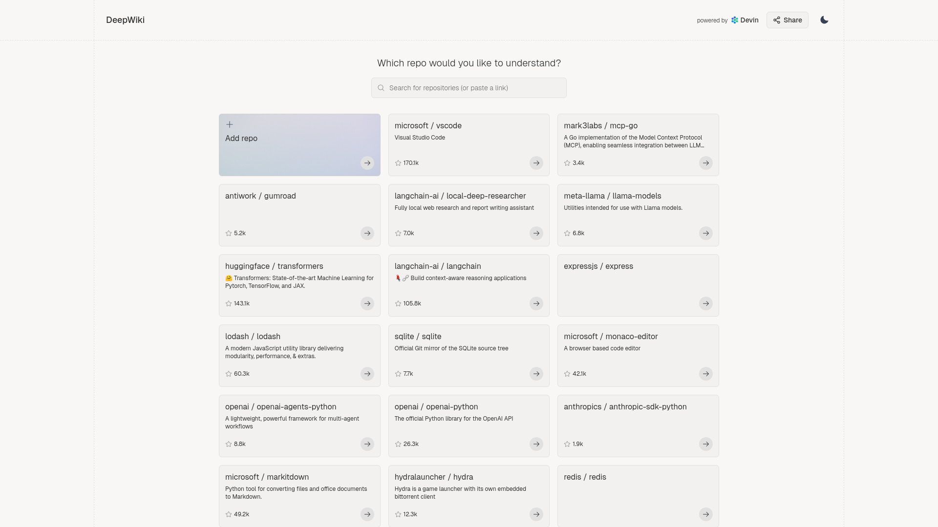 DeepWiki by Congnition