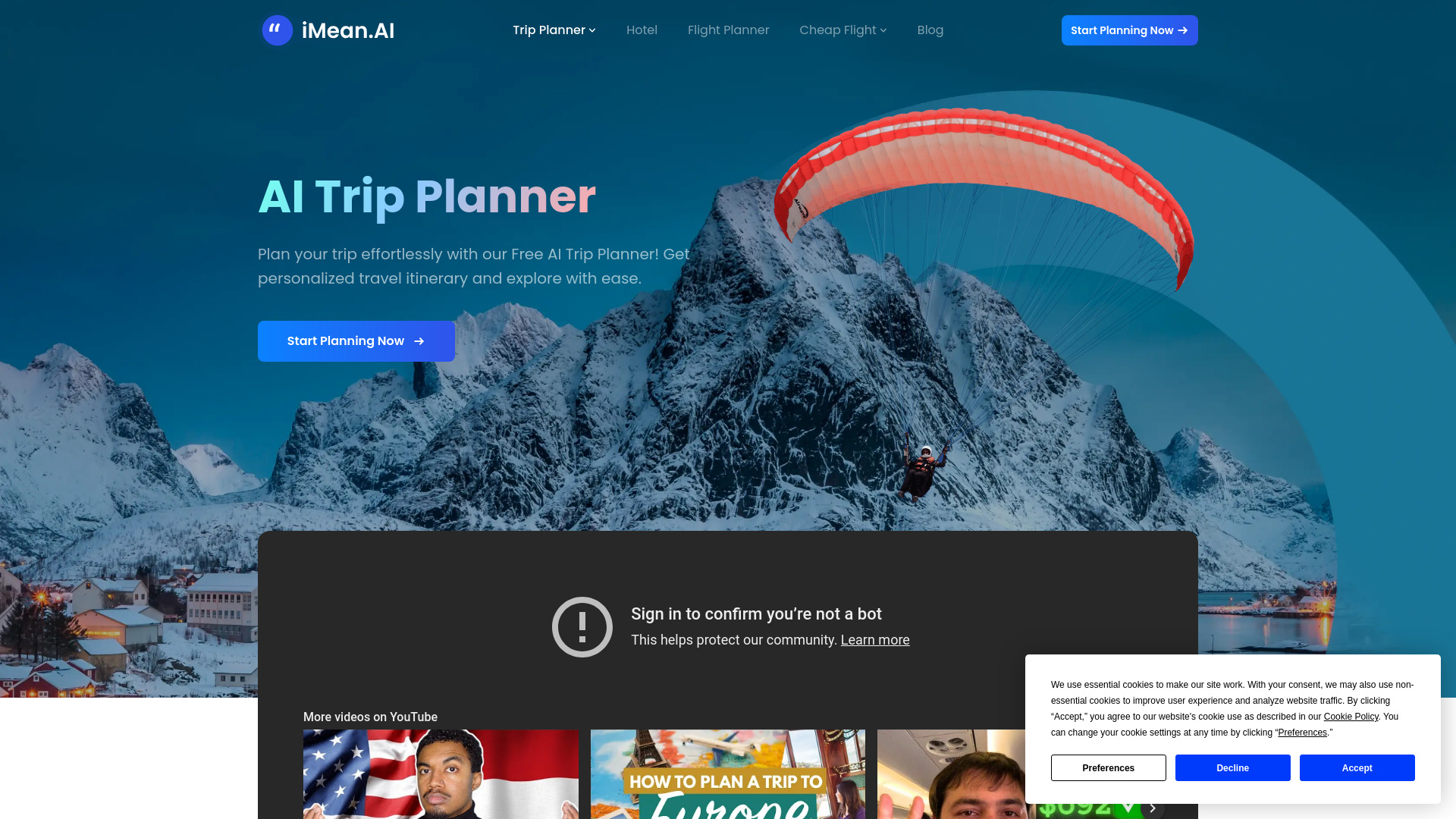 iMean – AI Travel Planner