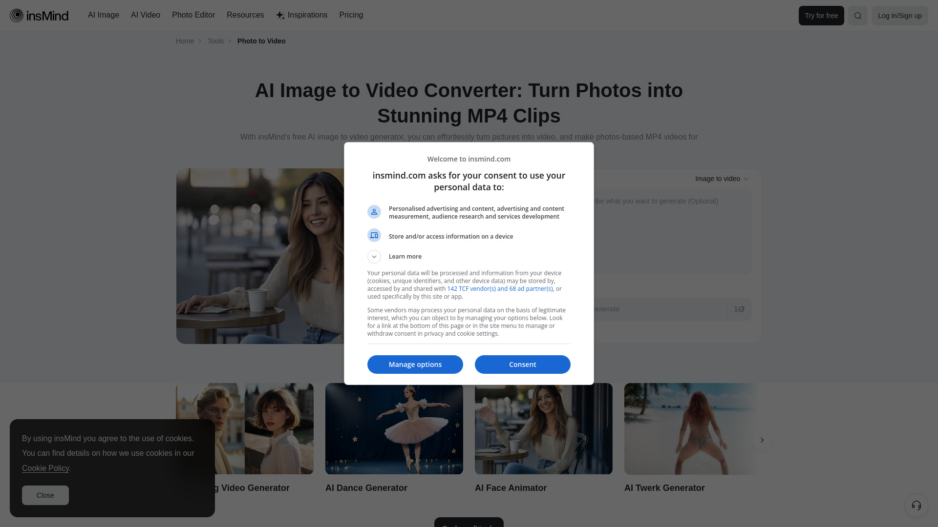 insMind Image to Video Converter